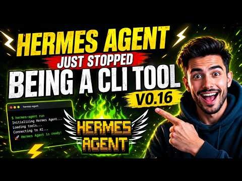 Hermes Agent Just Stopped Being a CLI Tool (v0.16)