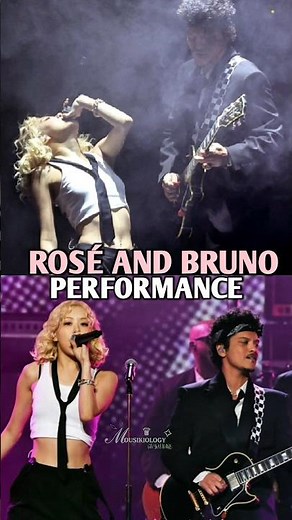 Rosé and Bruno Mars Performance at Grammy #Rosé #brunomars #Apt