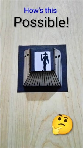 How to Make a 3D Paper Illusion Box! 🎨 (Easy DIY) | #drawing #shorts