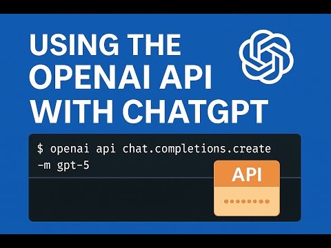 How to Use OpenAI API with ChatGPT-5 from Command Line | API Keys & Setup Tutorial