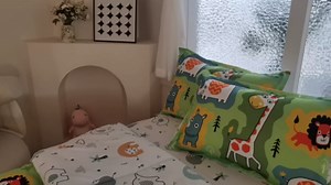 ADASMILE A & S Kids Comforter Sets Zipper Bedding Twin Size for Boys Animal Bedding Zip Up Comforter with Sheets Cartoon Wild Animal Bed Sets for Boys Girls All in One Zipper Bedding Set Home Decor