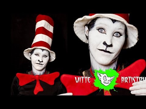 ✅CAT IN THE HAT Halloween Makeup Tutorial in 4K - Witte Artistry
