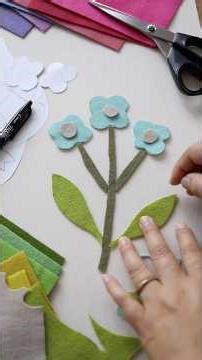 making an appliqué piece using wool felt and thread from Wonderfil