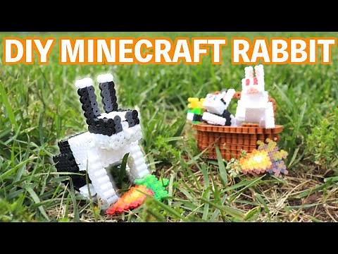 How to Make a Perler Bead Minecraft Rabbit!