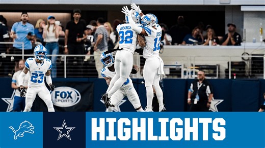 Watch all the highlights from the Detroit Lions' 47-9 win against the Dallas Cowboys. | Detroit Lions