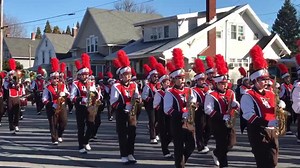BGSU Falcon Marching Band leading off today’s Bowling Green Holiday parade! | The Morning Show BG