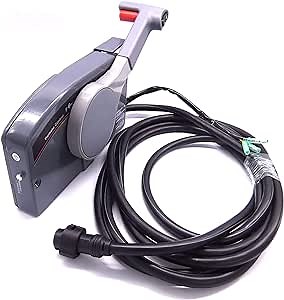 703-48207-1B-10 703-48207-17-10 703-48205-16-00 Boat Motor Side Mount Remote Control Box Assy for Yamaha Outboard Engine Steering System 10 Pin Shifter, Right Hand