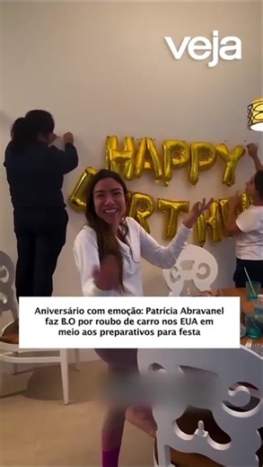 Patrícia Abravanel files police report for car theft in the US amid party preparations