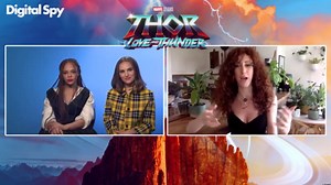 Natalie Portman & Tessa Thompson on Jane & Valkyrie's journeys | Thor: Love & Thunder Interview