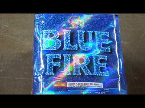 Blue Fire 18s 200g angled cake by Fisherman