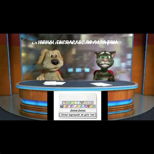 Jornal engraçado do gato tom: Após muita palhaçada... [Frases e Poemas]