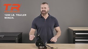 Watch TR Industrial 1200 lb. Trailer Winch with Strap on Amazon Live