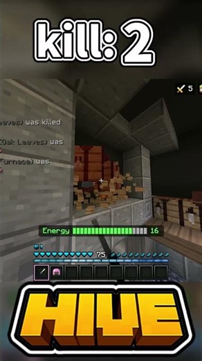 【HIVE】9秒で5kill!(hide and seek) #hive #minecraft #マイクラ #shorts #hideandseekgame