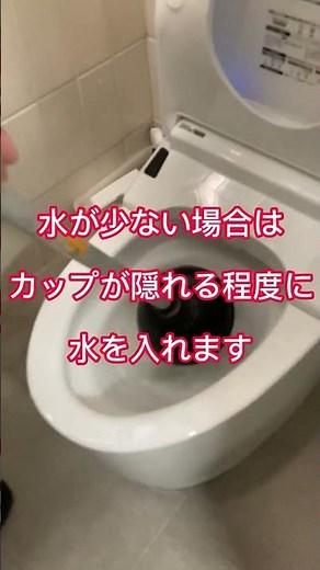 トイレ詰まり ラバーカップの使い方