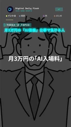 AI格差がヤバい！ツール代を払えないと仕事で負ける理由 #ai #dx #ddf