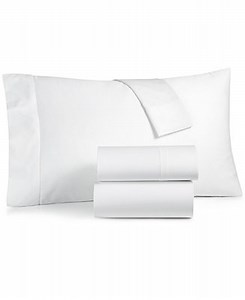 CLOSEOUT! Charter Club Solid 550 Thread Count 100% Cotton 4-Pc. Sheet Set, King, Exclusively at Macyâs - Macy's