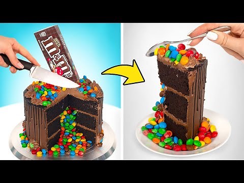 Cocinando un increíble pastel con M&Ms