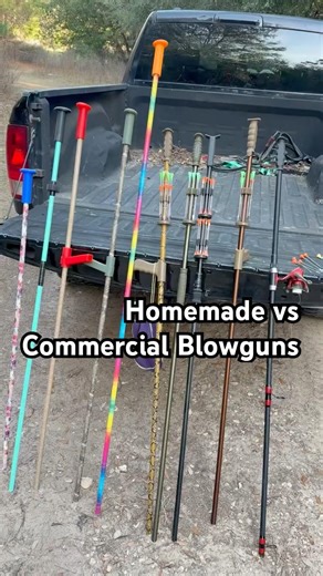 Homemade vs Commercial Blowguns #outdoors #hunting #coldsteel