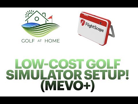 Low Cost Home Golf Simulator Setup! (With the Flightscope Mevo+)