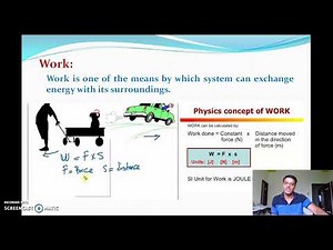 Concept of heat and work in thermodynamics