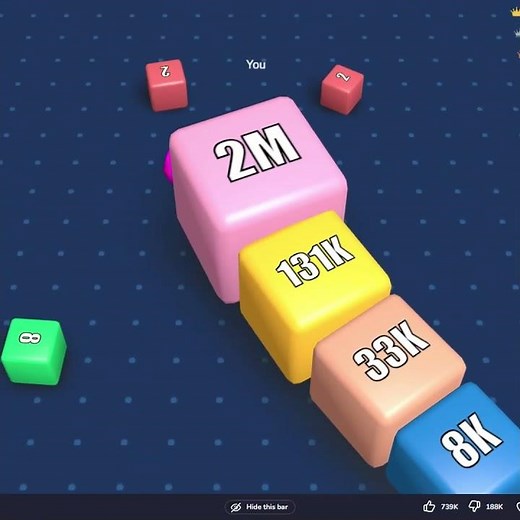 Cubes 2048.io - how to play