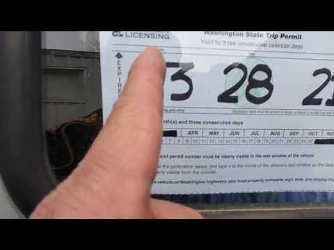 Washington TRIP PERMIT