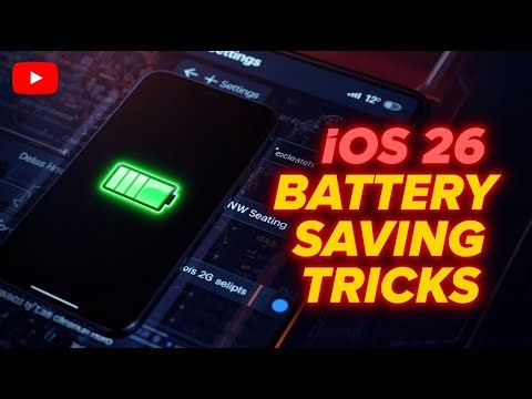 iOS 26! iPhone Battery Saving Tricks After iOS 26 Update!