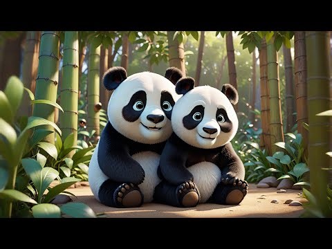 Fluffy Panda’s Bamboo Bite | Cute Animal Song for Kids | Nursery Rhymes and Baby Songs