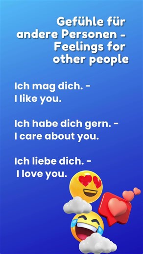 Ich mag dich vs Ich habe dich gern vs Ich liebe dich