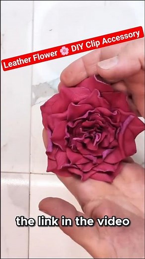 DIY Leather Flower Step 6 🌸 Add Clips for Shoes, Bags & Scarves