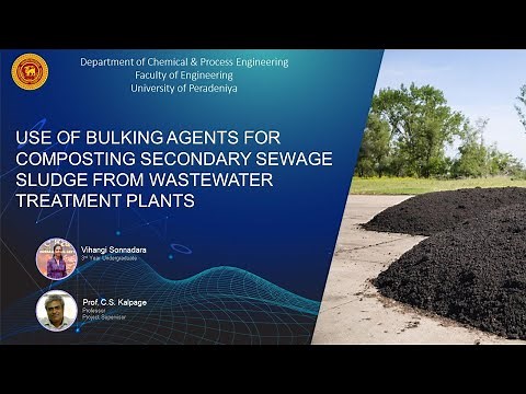 Use of bulking agents for composting municipal wastewater treatment plant sludge | DCPE | UoP
