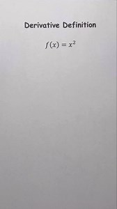 6K views · 39 reactions | Derivative definition #math #maths #mathematics #calculus | Mathkid Anthony | Facebook