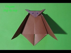Step by step origami for beginners Bat
