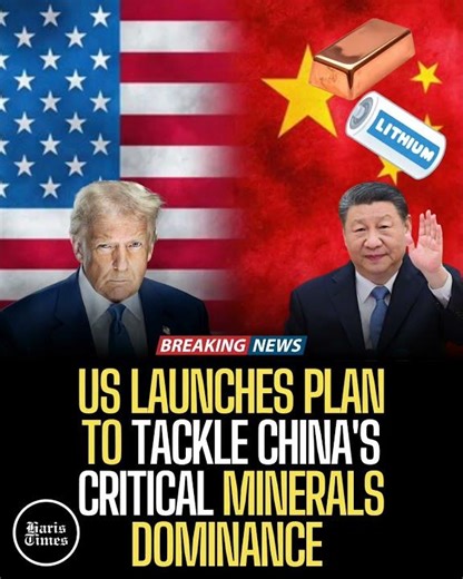 US launches plan to tackle China's critical minerals dominance