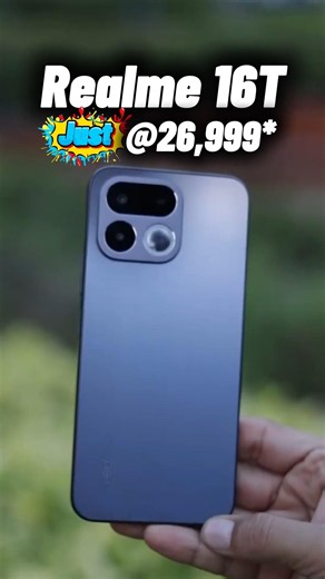 Just ₹26,999🥳 - Realme 16T 5G। realme 16t review। #shorts #viral
