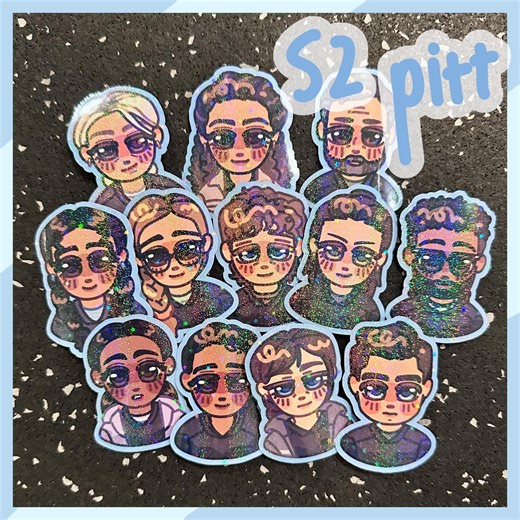 Da Pitt Season 2 Stickers | Whitaker, Santos, Mel, Langdon, and More! - Etsy