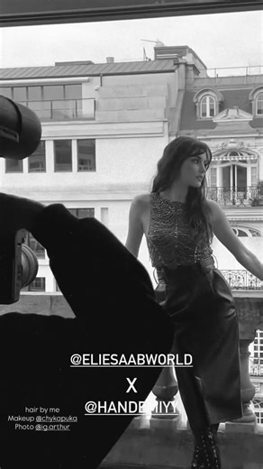 R Diya on Instagram: "Hande Erçel look for Elie Saab show today 🖤 #handeerçel #handemiyy #fashionweek #ELIESAABHAUTECOUTURE #ParisFashionWeek"