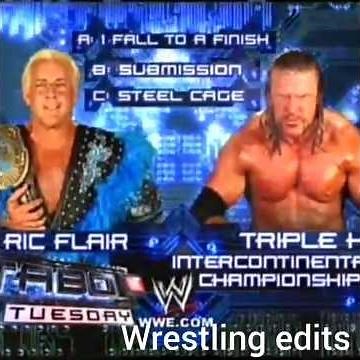 Triple h vs ric flair steel cage taboo tuesday 2005 INTERCONTINENTAL TITLE#wwe