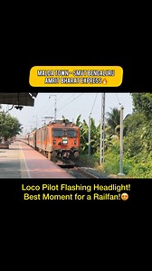 Loco Pilot Sir Flashing Headlight to Railfans. Amrit Bharat Express 🇮🇳 #reelsfypシ #reelsviral #shorts | Indian Railways Explorer