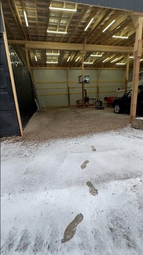 Shipping container shop garage pole barn building surround sound #cars #truck #boat #tv #music #shop