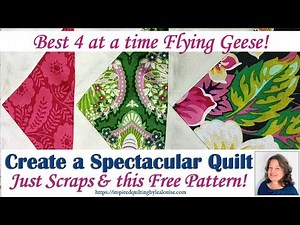 Flying Home Quilt with NO-WASTE Flying Geese - Free Moda Pattern!