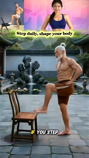 348K views · 6.8K reactions | This daily stool stepping routine helps reduce belly fat, slim the back, prevent neck hump, and improve body proportions. Just 100 reps a day can make your body stronger and more balanced.  If you want a flatter belly and better posture, comment STEP  #bellyfatloss #homeworkout #posturecare #noequipment #vitalglowdaily | Vital Glow Daily | Facebook