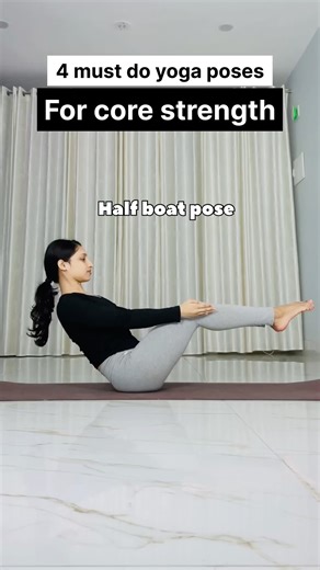 4 Yoga Poses to Build a Strong Core #shorts #corestrength #yogaworkout #yogaposes #yogaforstrength