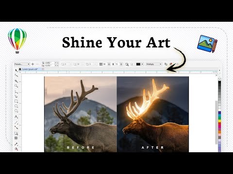 How to add a glow effect in CorelDRAW (Design Spark)