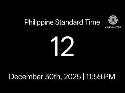 24 Hours left to New Year 2026! (Philippine Standard Time)