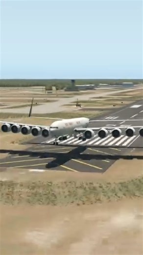 The vertical tail is separated and things can be carried on the fuselage simulating_ #aviation #airplanes #gaming #aeroplane #airplanelanding #aircraft #airplanesdaily #animation #reels #aviation #reelsfb #viralreels #pairsolypmics | LEI Airlines