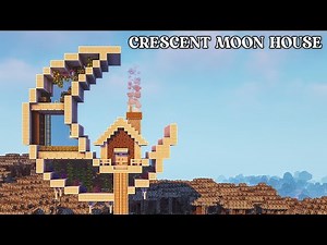 How To Build A Pale Oak Crescent Moon Survival House In Minecraft 1.21 || #4 || Minecraft Tutorial