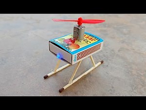 How To Make rc Helicopter at Home | with matchbox | diy motor helicopter