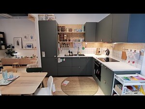 IKEA NICKEBO L-Shaped Kitchen Tour – Modern Small Space Design