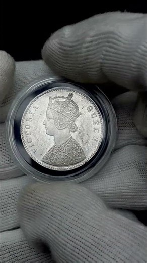 👑QueenVictoria | 1862Rupee| BritishIndiaCoins | SilverRupee | CoinHistory | Numismatics